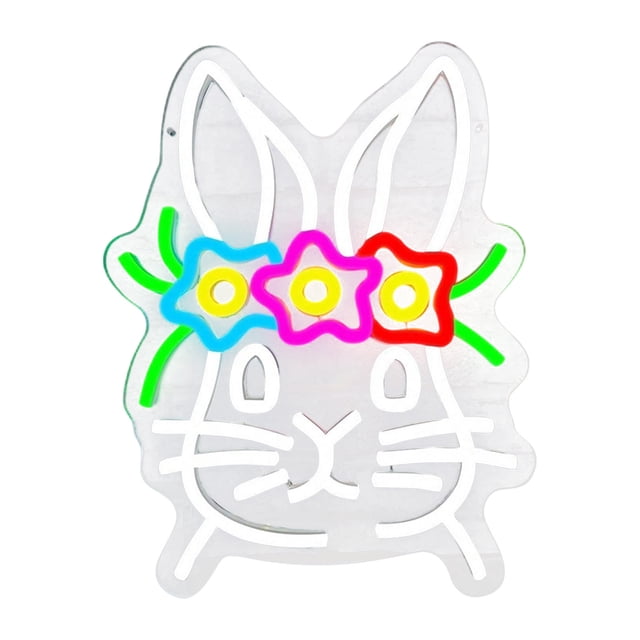 Klonfd Easter Neon Light Up For Party Indoor Outdoor Holiday Glowing