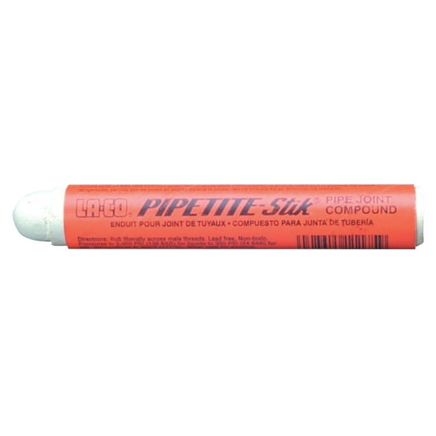 Markal PipetiteStik Pipe Thread Compounds, 4 oz Stick, OffWhite