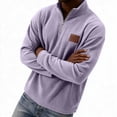 thumbnail image 4 of Men's Quarter Zip Long Sleeve Mock Neck Pullover Sweatshirt S, 4 of 6