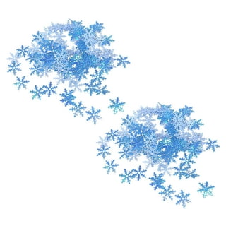 Geosar 14 oz Christmas Artificial Snow and 1.4 oz Snowflakes Confetti  Christmas Instant Snow Fake Snow Glitter Iridescent Snowflake Decorations  for
