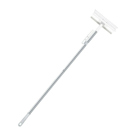 Xihbxyly Cepillo para Piso de Baño, Diseño Multifuncional de Mango Largo, Mango Giratorio de 180°, Eliminación Eficaz de Manchas Difíciles, Limpieza de Azulejos y Paredes, Uso En Baño y Cocina, Cerda
