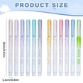 thumbnail image 4 of Glitter Highlighter Pens, 12 Pack Fluorescent Marker Pens for Note Taking, Multicolor Highlighters for Journaling and Schol Art, Purple, 4 of 7