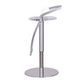 thumbnail image 3 of Chintaly Imports Tabouret Réglable en Métal pour Siège en Acrylique Transparent/chrome, 3 of 3