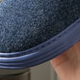 thumbnail image 5 of Men's Slippers Winter Warm Footwear Slip On House Shoes Non Slip Thick Sole Comfortable Casual Indoor Outdoor Memory Foam Men Slippers Size 46, 5 of 5