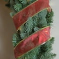 thumbnail image 3 of Textured Red and Gold Wired X-mas Craft Ribbon, 3 of 3