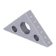 thumbnail image 4 of Regla triangular de aleación de aluminio para carpintería: herramienta de medición de altura y ángulo, 4 of 10