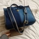 thumbnail image 4 of Bolso Bandolera Retro Mujer Contraste Color Denim Señoras Al Aire Libre Azul Oscuro Azul, 4 of 4