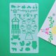 thumbnail image 1 of Plantilla de pintura contabilidad DIY hecha a mano hueco pancarta libro tema dibujo encaje regla, 1 of 6