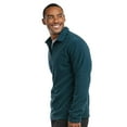 thumbnail image 2 of Men's Quarter Zip Polar Fleece Pullover Sweatshirt, Teal 3XL, 1 Count, 1 Pack, 2 of 7