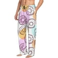 thumbnail image 2 of Fotbe Donuts and Coffee Men's Pajama Pants,Sleepwear Pants,Pj Bottoms Drawstring And Pockets-Small, 2 of 9