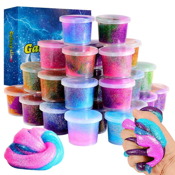 Toy Galaxy Slime ZDTHNSIAT Sparkling, paquete de 24 unidades para niños de 6 a 12 años