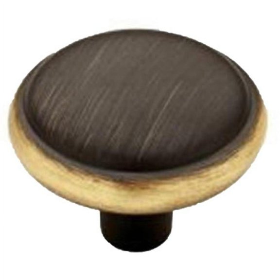 Liberty Hardware P6361AC-VBG-C 1.25 in. Bronze & Gold Domed Knob Pack of 12