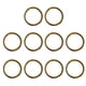 thumbnail image 1 of 10 piezas de llaveros divididos de latón duraderos con bucle para manualidades DIY de 12, 15, 20, 25, 28, 30, 32 y 35 mm 30 mm, 1 of 8