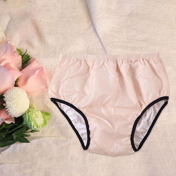 Serenable Adult Diaper Incontinence Senior Diaper TPU Waterproof Layer Elastic Waist Washable Soft Underwears for Elderly Senior People 3XL
