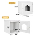 thumbnail image 3 of ZENSTYLE Heavy Duty Cat House Cat Home Indoor Decor Kitty Sleep Durable - White, 3 of 8