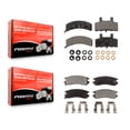 thumbnail image 1 of Positive Plus Front Rear Semi-Metallic Brake Pads Kit for Car 1999 Cadillac DeVille Drum rear brakes KPF-100294, 1 of 8