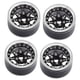 thumbnail image 4 of 4 llantas con beadlock para coche teledirigido 1/10 de 1,9 pulgadas, fáciles de instalar y directas. Negro, 4 of 9