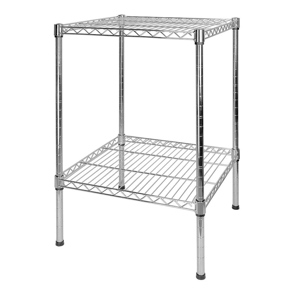 2Tier Storage Rack Shelving Unit , Wire Utility Shelving Rack for Home