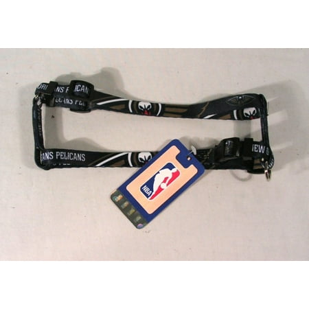 New Orleans Basketball Pelicans Large 1 Inch wide Adjustable Dog Harness - 20  - 30