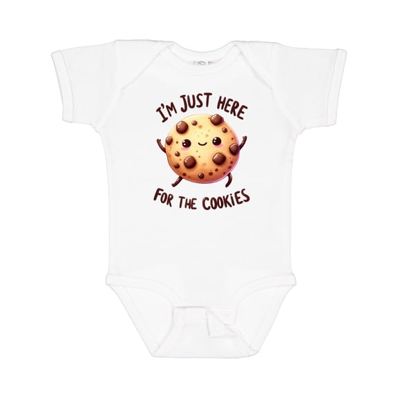 Inktastic I'm Just Here for the Cookies Boys or Girls Baby Bodysuit
