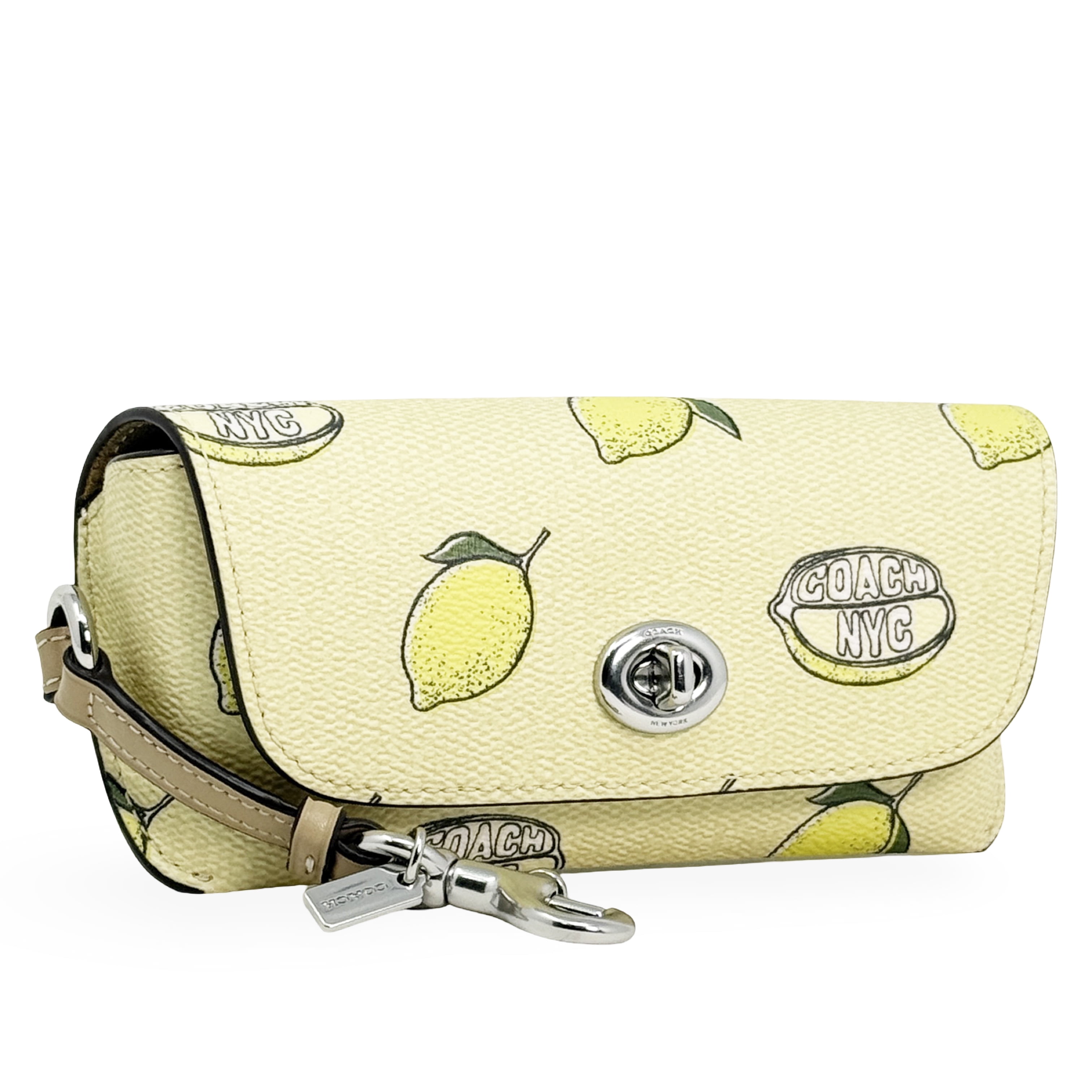 Coach Sunglass Case With Floral Print Coach Sunglass Case In Signature Canvas With Floral Print main image 2
