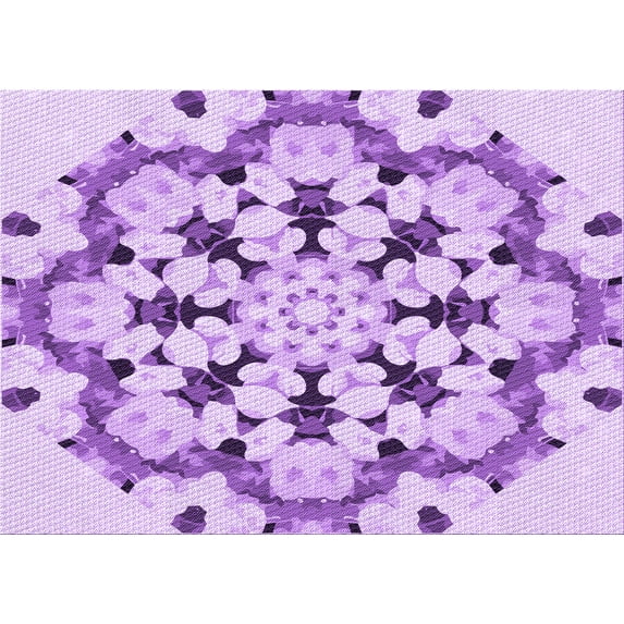 Ahgly Company Machine Washable Indoor Rectangle Transitional Blossom Pink Area Rugs, 2' x 3'