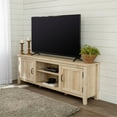 thumbnail image 4 of Pemberly Row 70 Farmhouse TV Stand Console with Side Doors in Rustic White Oak, 4 of 6