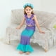 thumbnail image 3 of Disfraz De Sirena Ariel Para Niña Vestido De Lujo Para Niños Fiesta De Halloween De Carnaval, 3 of 4