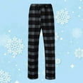 thumbnail image 5 of cllios Men’s Buffalo Plaid Pajama Pants Comfy Loose Lounge Trousers Drawstring Pajama Pants Sleepwear, 5 of 5