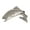 Antique Pewter, variant on Rainbow Trout Leaping Pin, Pewter, F003, 1 1/4" Lapel Pin, Hat, Pins, Brooch, Brooches, Jewelry, Gift, Fishing, Salmonoids, 100% Handmade in the USA, 200 Fish Designs Available