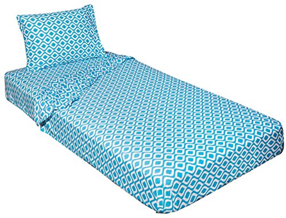 Gilbins Jersey Knit 3 Piece Cot Size Camp Sheet Set (Twin Size 39"X75