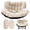 Off-white, variant on JIAN YA NA Double Hanging Egg Chair Cushion, Soft Velvet Outdoor Rocking Chair Cushions, 2-Person Papasan Replacement Seat Pad for Patio, Balcony, Garden (Khaki)
