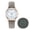 Gray, variant on Retro Automatic Ladies Luminous Watch, 32mm Small Dial Self-Winding Mechanical Wristwatch for Women, No Battery Needed, Imitation Leather Strap
