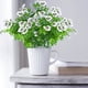 thumbnail image 5 of Set de Flores Artificiales | Hojas de eucalipto y pensamientos | 5 piezas de ramo floral falso surtido | Seda y plástico realistas | Decoración interior y exterior | Arreglo realista de bajo, 5 of 5