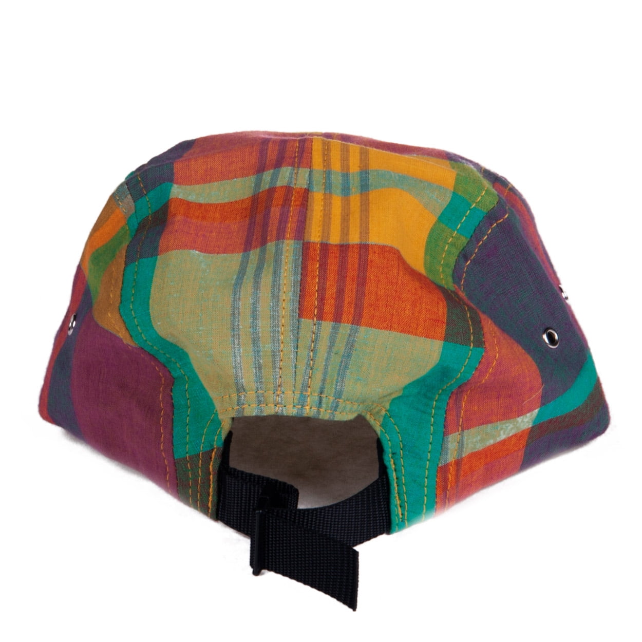 Supreme Plaid Suede Brim Strapback Camp Cap Multicoloured 24100