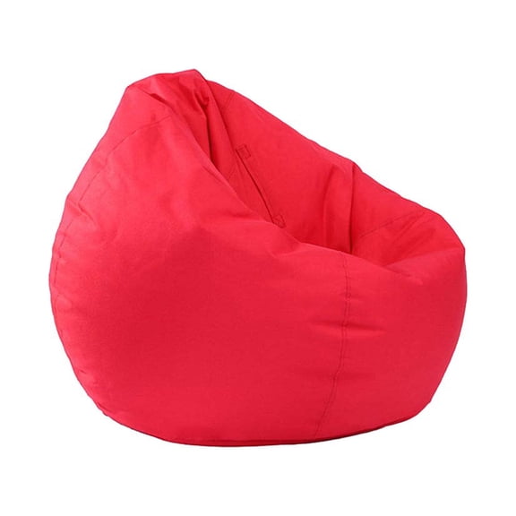 Morttic Bean Bag Chairs Cover Couch Sofa Cover Home Indoor Lazy Lounger Adults Kids Only Cover 60*65cm (Red)