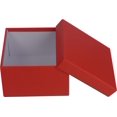 thumbnail image 3 of FFIY Square Rigid Gift Box, a Nested Set of 4, 3.5x3.5x2 to 6x6x4 inches (Red), 3 of 7