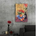 thumbnail image 6 of Epic Art 'Red Flowers 2' by Allayn Stevens, Acrylic Glass Wall Art, 24"x36", 6 of 8