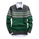 thumbnail image 1 of Suéter elegante para hombre, suéter súper suave para hombre, suéter de manga larga con patrón de moda, suéter de punto fino que mantiene el calor, 1 of 5