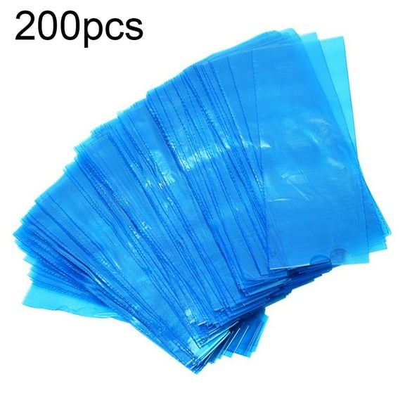Happydeer 200 Pcs Plastic Disposable Tattoo Clip Cord Sleeves Machine Bags Covers Set