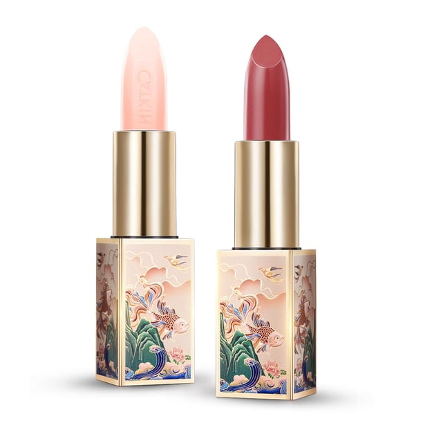 Bálsamo labial Catkin, lápiz labial que cambia de color, 3,5 ml, 2 unidades