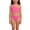 Pink, variant on Girls Swimsuits Two Piece Solid Color Tankini Bikini Spaghetti Strap Summer Beach Swimwear for Kids Black 11 Years-12 Years