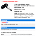 thumbnail image 2 of TPMS Programmable Sensor - Compatible with 2013 - 2019 Mercedes-Benz Sprinter 3500 2014 2015 2016 2017 2018, 2 of 2