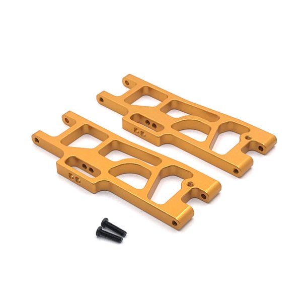 RC CAR METAL DE MATAL BROZS BAJADO BAJO Modificación mejorada Vehículos del kit de suministros de suministros para WLTOYS 104009 12401 12402-A GOLD 2 PCS Inevent FN010154-03