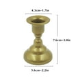 thumbnail image 6 of WJHWSX Gold Candlestick Holder,Metal Candle Holder for Wedding,Dinning,Party,Metal, 6 of 6