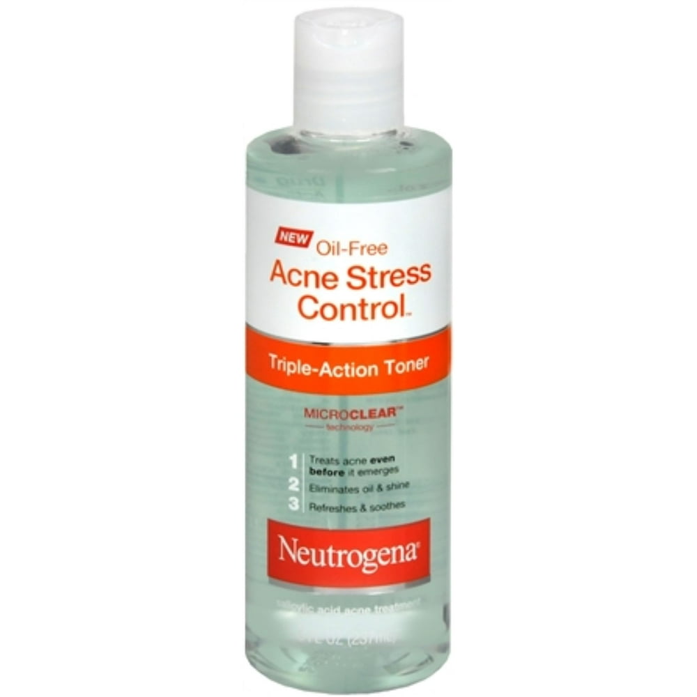 Neutrogena OilFree Acne Stress Control Triple Action Toner 8 oz (Pack