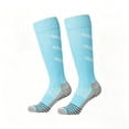 thumbnail image 3 of HAOTAGS Pro-Step Performance Over-Knee Soccer Sock • 3–17 Years • Dual-Zone Cushioning • Breathable Mesh • Gender-Inclusive Fit Sky Blue Size 10-16Years, 3 of 6
