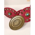 thumbnail image 4 of WHIPPY Women's Western Belt for Dresses Cowgirl Country Wide Belts Vintage Leather Belt for Jeans, 4 of 6