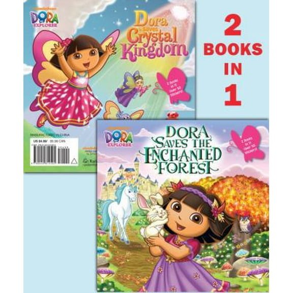Pre-Owned Dora Saves the Enchanted Forest/Dora Saves Crystal Kingdom (Dora the Explorer) (Pictureback(R)) (Paperback) 0449814505 9780449814505