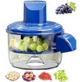 thumbnail image 1 of Pelador de uvas eléctrico automático recargable azul, 1 of 5